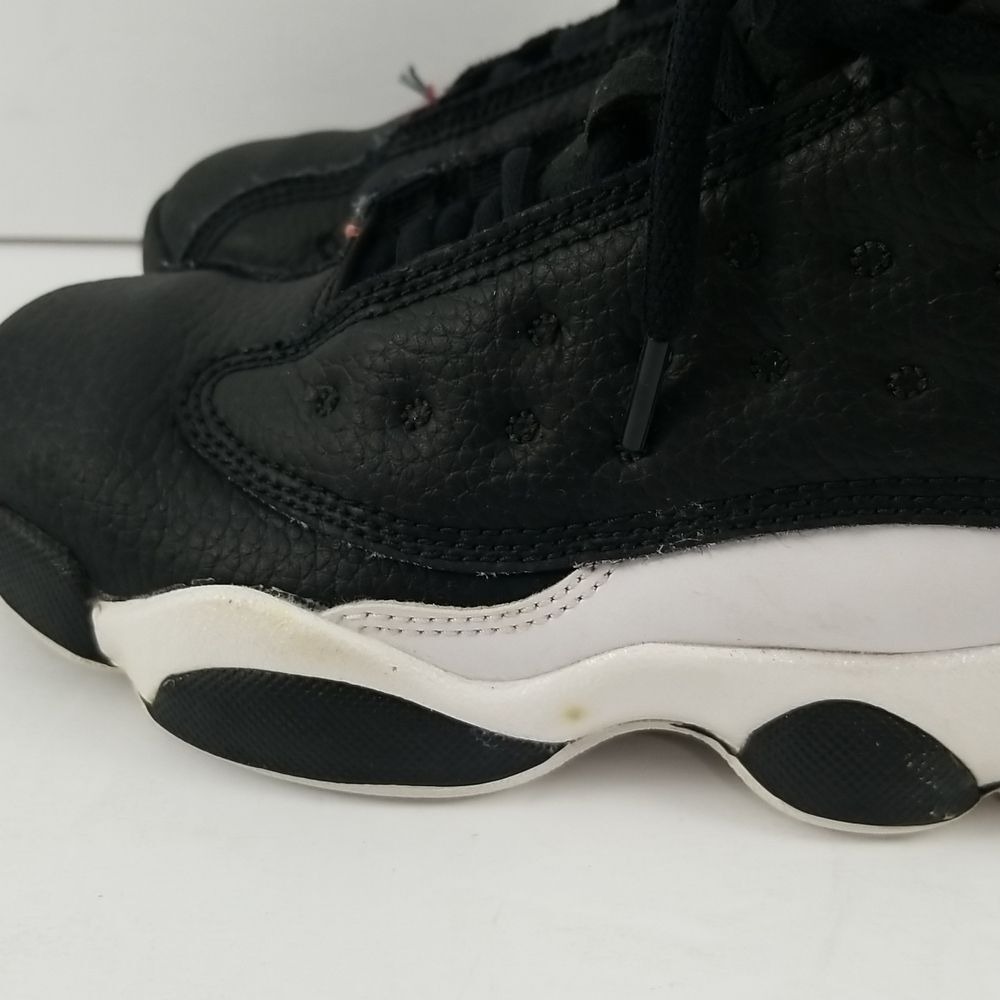 Jordan 13 Retro Black White Gym Red Kids Sneakers Size 1.5Y S629 - Picture 5 of 10